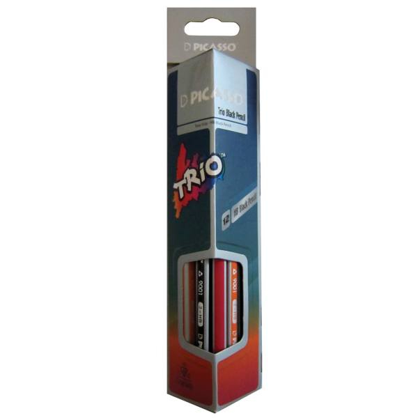 مداد مشکی پیکاسو کد 3001 بسته 12 عددی