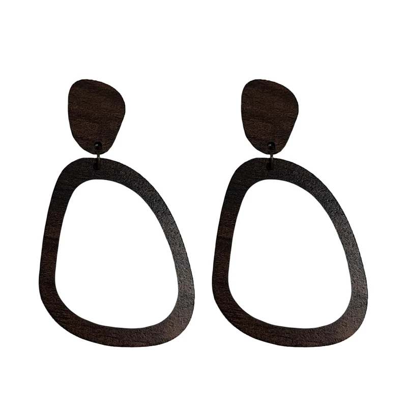 گوشواره زنانه مدل چوبی کد 04