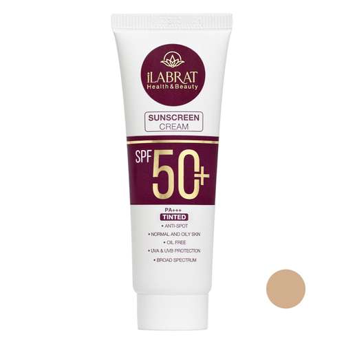 کرم ضدآفتاب ایلابرت مدل ضد لک natural beige حجم 40 میلی لیتر