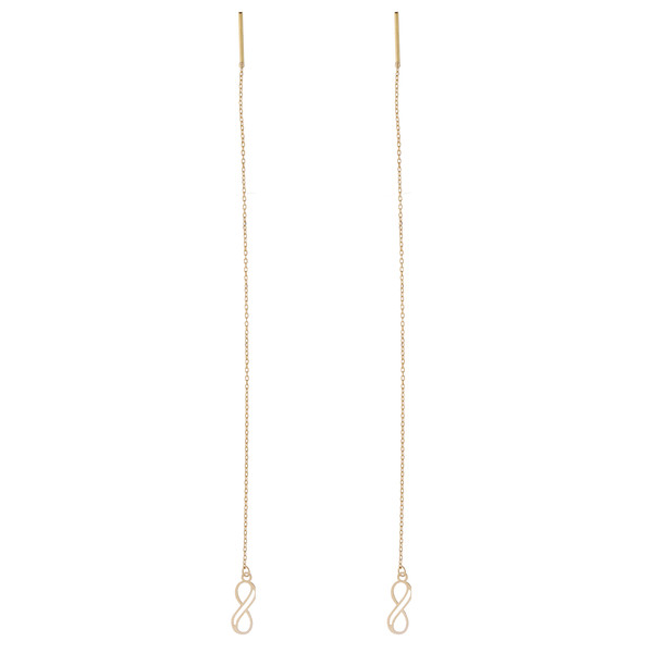 گوشواره طلا 18 عیار زنانه طلای مستجابی مدل 10227