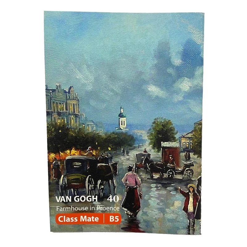 دفتر مشق 40 برگ سلین مدل ون گوک طرح درشکه