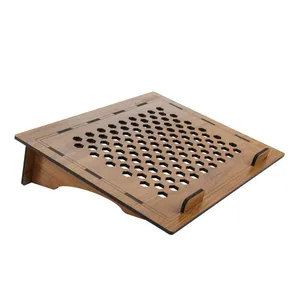 پایه نگهدارنده لپ تاپ چوله مدل چوبی کد ch-12 بسته 15 عددی