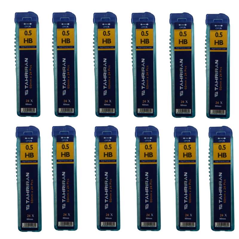 نوک مداد نوکی 0.5 میلی تحریران مدل High polymer بسته 12 عددی نوک مداد نوکی 0.5 میلی تحریران مدل High polymer بسته 12 عددی