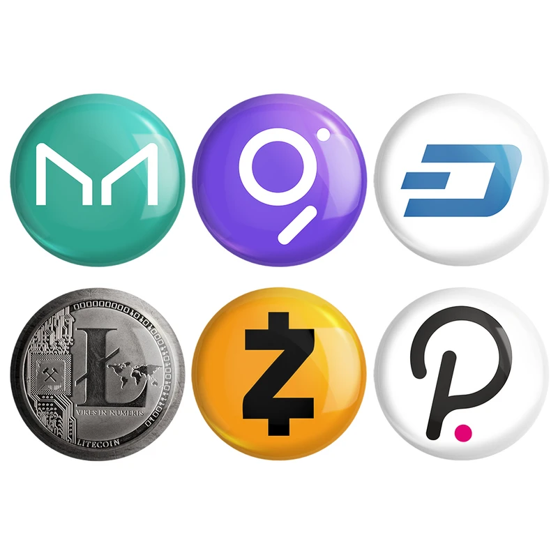 مگنت خندالو طرح ارز دیجیتال کد 258B مجموعه 6 عددی