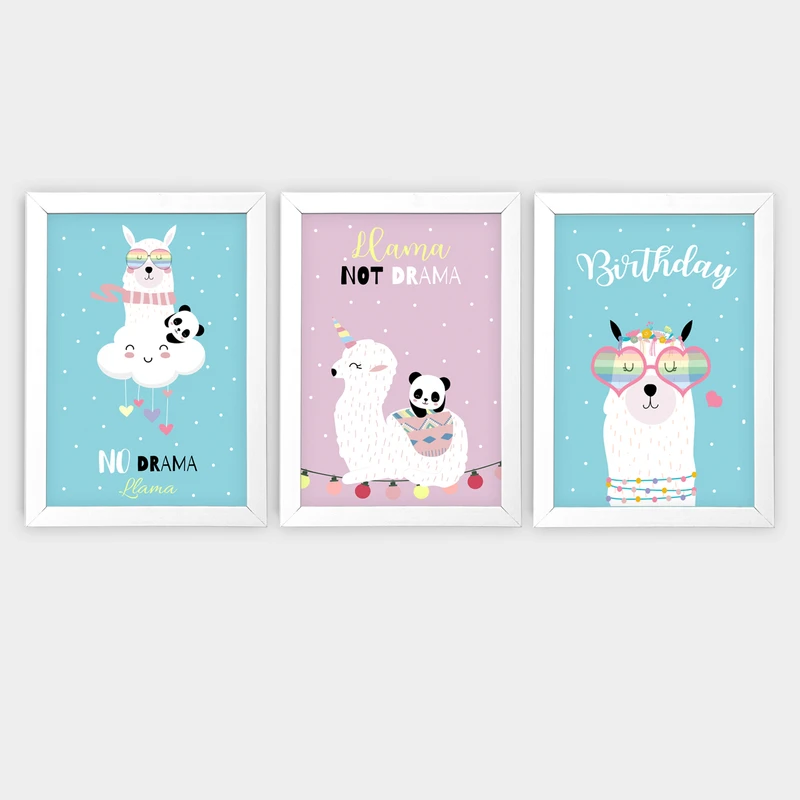 تابلو اتاق کودک آرتیفن کد K136W مجموعه 3 عددی