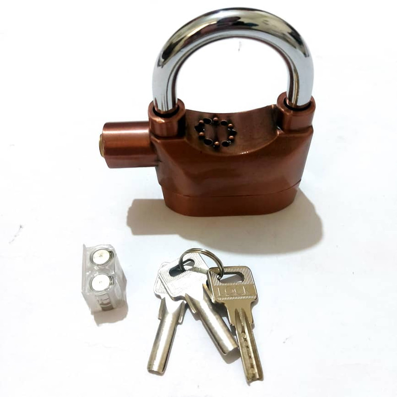 قفل آویز مدل دزدگیردار BRNZ