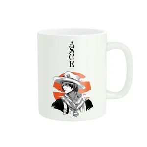Mug design of One Piece Ace Code op-02