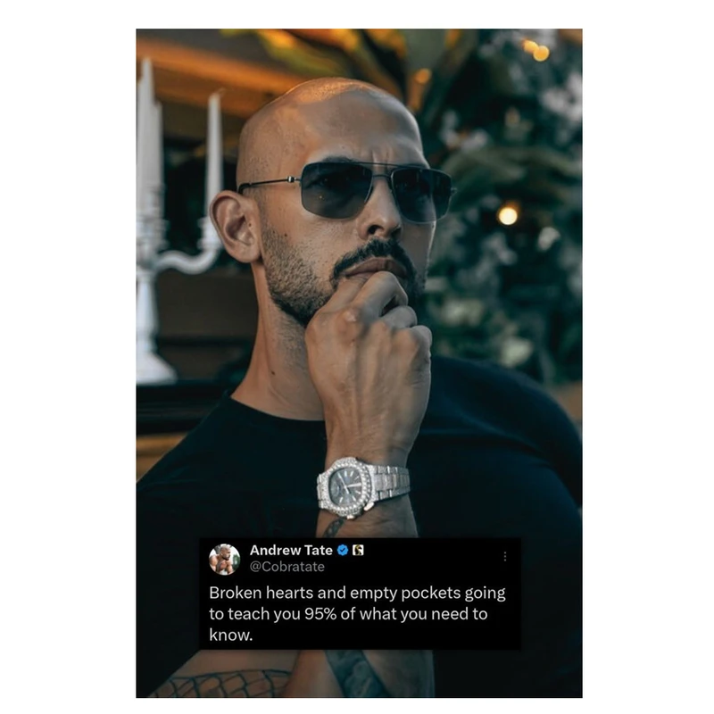 پوستر مدل انگیزشی motivation طرح اندرو تیت Andrew Tate کد 836