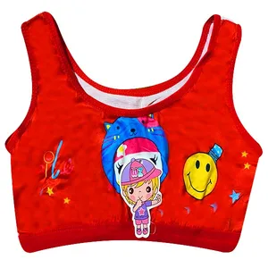 نیم تنه دخترانه مدل Smile کد Ge8 رنگ قرمز