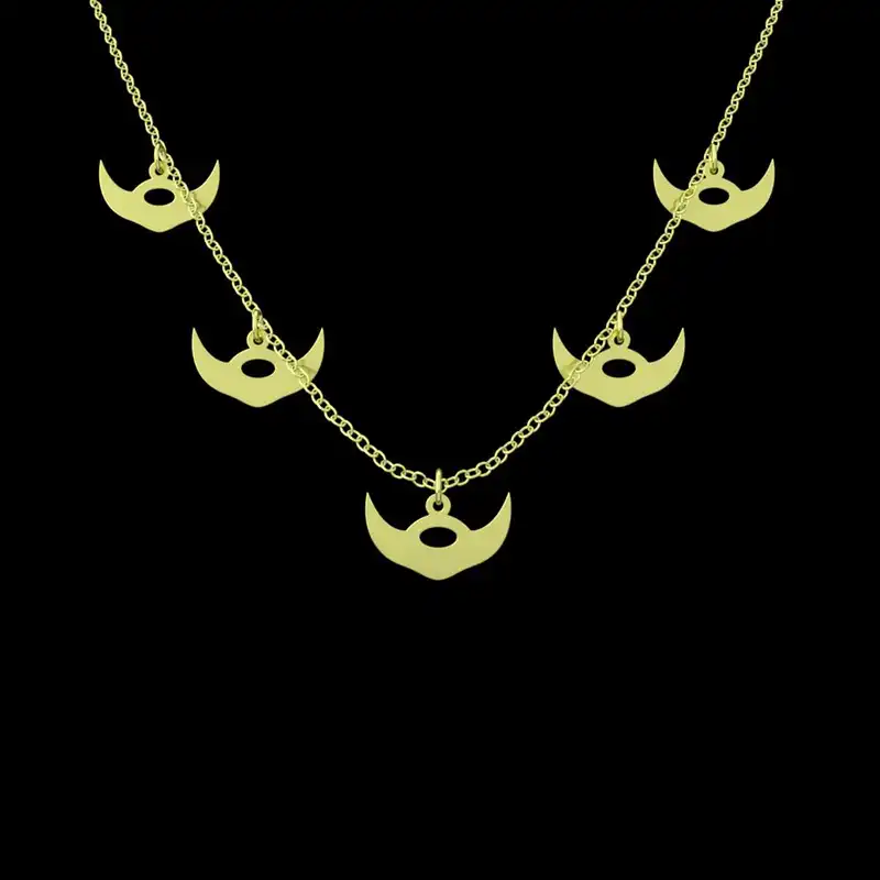 گردنبند طلا 18 عیار زنانه مدوپد مدل سبیل کد RNA17205