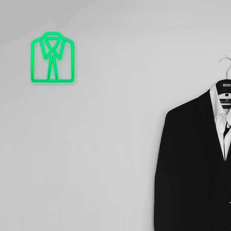 چراغ دیواری نئون دیزاین طرح Men-Clothes_GR