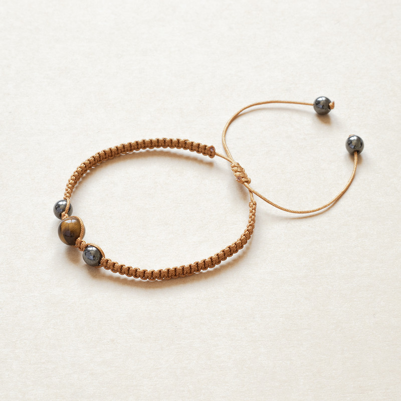 دستبند مدل بافت چشم ببر کد ZA-BTH03