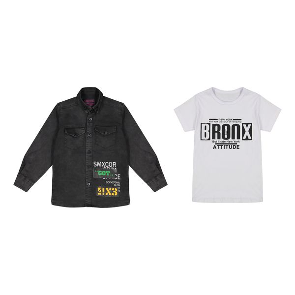 ست تیشرت و پیراهن پسرانه مدل G3