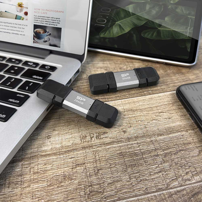 فلش مموری USB3.2 سیلیکون پاور مدل C51 ظرفیت 128 گیگابایت