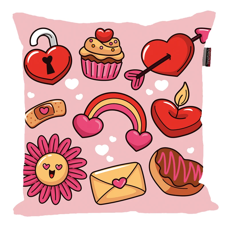 کوسن پاد آفرین مدل عشق طرح LOVE کد PK30881