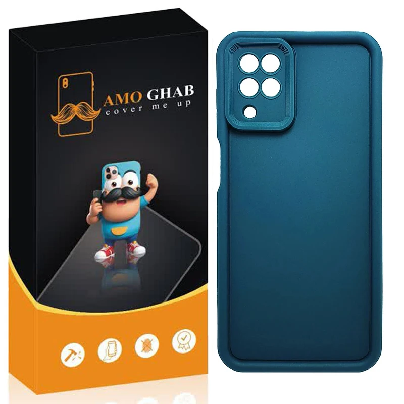 کاور عمو قاب مدل سیلیکونی سولید مناسب برای گوشی موبایل سامسونگ Galaxy A12