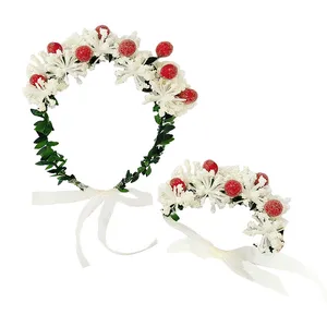 تاج مو دخترانه مدل گلنار به همراه دستبند