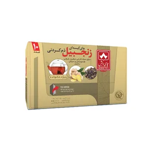 چای کیسه ای دم کردنی زنجبیلی چای دبش بسته 10 عددی 