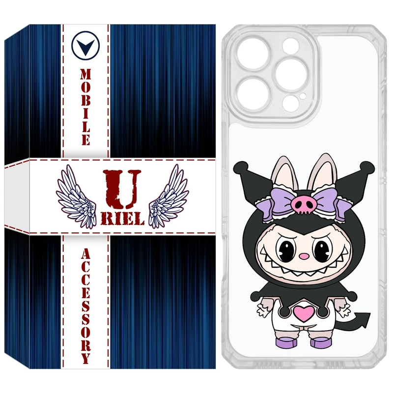 کاور یوریل مدل Clear کد 137 طرح لبوبو Labubu مناسب برای گوشی موبایل اپل iPhone 16 Pro Max