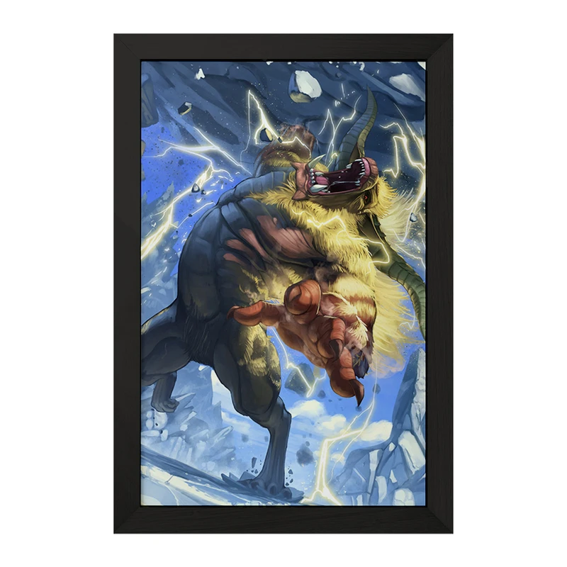 تابلو خندالو مدل بازی شکارچی هیولا (Monster Hunter) کد 33263