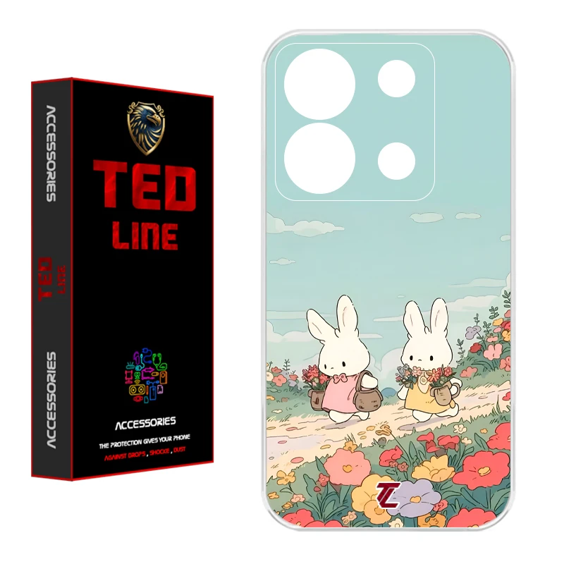 کاور تدلاین طرح خرگوش کد 1178 مناسب برای گوشی موبایل شیائومی Redmi Note 13 Pro 5G / Poco X6