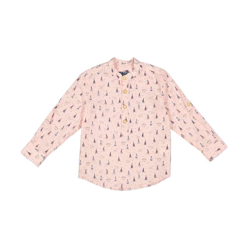 پیراهن پسرانه ال سی وایکیکی مدل 0W59148Z4-PGR-BOATDESIGNPINK
