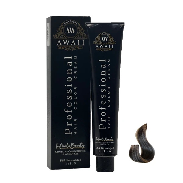 رنگ مو آوایی شماره 8.1 حجم 120 میلی لیتر رنگ بلوند دودی روشن