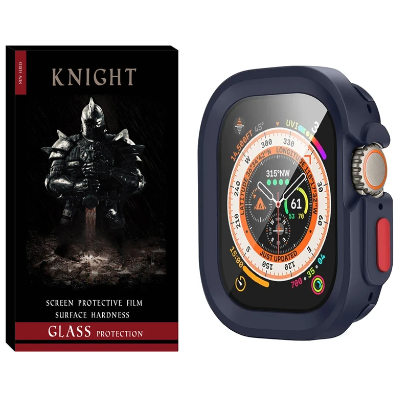 کاور نایت مدل SIC Armor KT مناسب برای اپل واچ Series 7 Aluminum 45mm / Series 8 Aluminum 45mm / Series 9 Aluminum 45mm به همراه محافظ صفحه نمایش