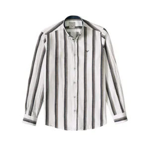 پیراهن آستین بلند مردانه مدل راه راه