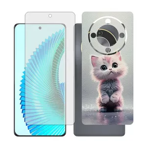Glass together model transparent screen protector suitable for Honor X9b mobile phone with back cover sticker