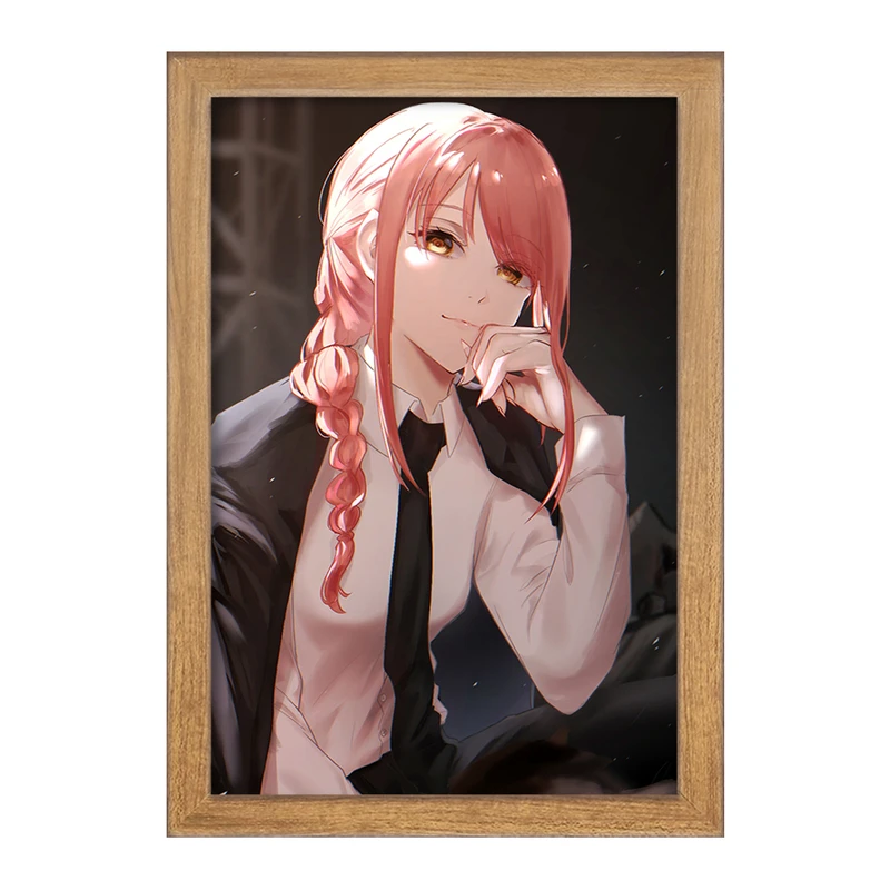 تابلو خندالو مدل ماکیما انیمه مرد اره ای Chainsaw Man  کد 23223