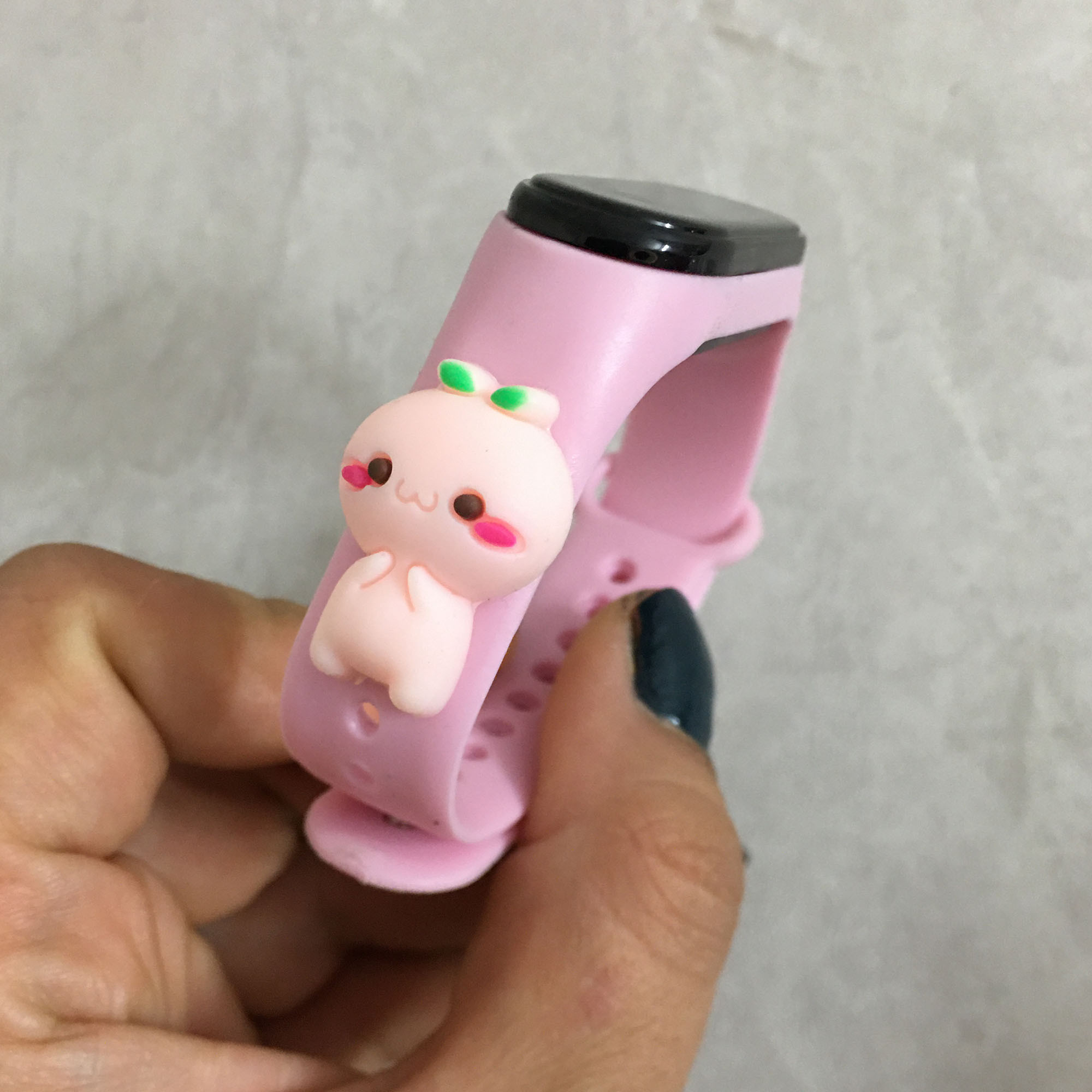 ساعت مچی دیجیتال مدل ضد آب سیلیکونی تربچه کیوت کد W TO PIN 33