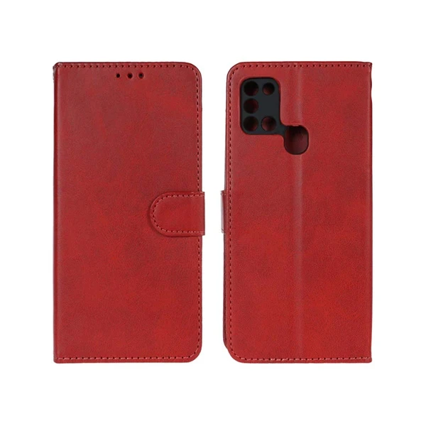 کیف کلاسوری طرح چرمی مدل  ساده مناسب برای گوشی موبایل سامسونگ Galaxy A21s