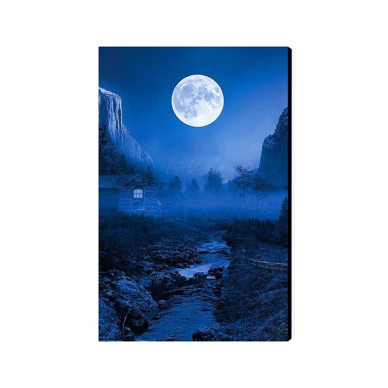 تابلو شاسی عرش مدل فانتزی منظره آسمان و ماه کد As4228