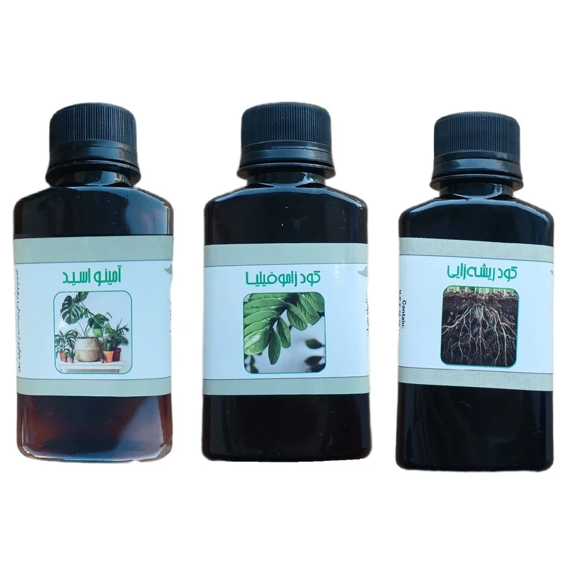 کود مایع امینو اسید و زاموفیلیا و ریشه زایی مدل life drop حجم 110 میلی لیتر