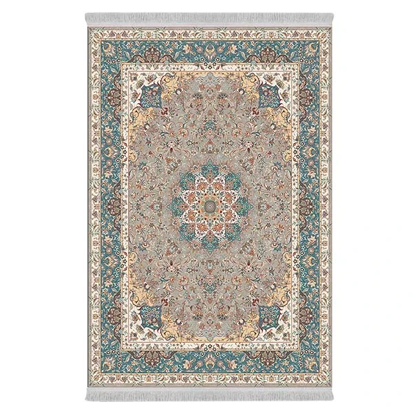 فرش پارچه‌ای دفه مدل فرشینه طرح مدرن کد 406