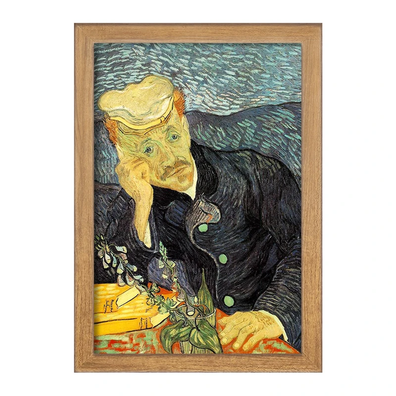تابلو خندالو مدل نقاشی پرتره دکتر گچت اثر ونسان ون گوگ کد F12232