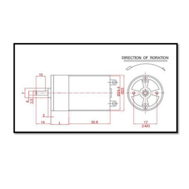 موتور گیربکس ژنگکه موتور مدل 12v 600RPM