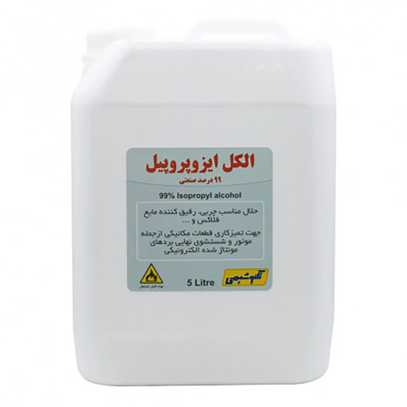 الکل ایزوپروپیل 99 درصد صنعتی تکنوشیمی مدل 5L حجم 5 لیتر