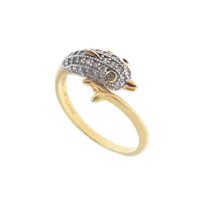 انگشتر زنانه ژوپینگ مدل دولفین کد 4785469