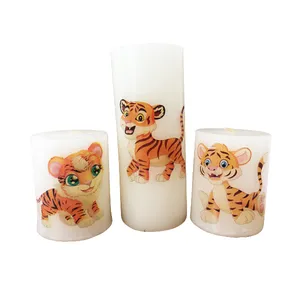 شمع مدل ببر کد 482 مجموعه 3 عددی