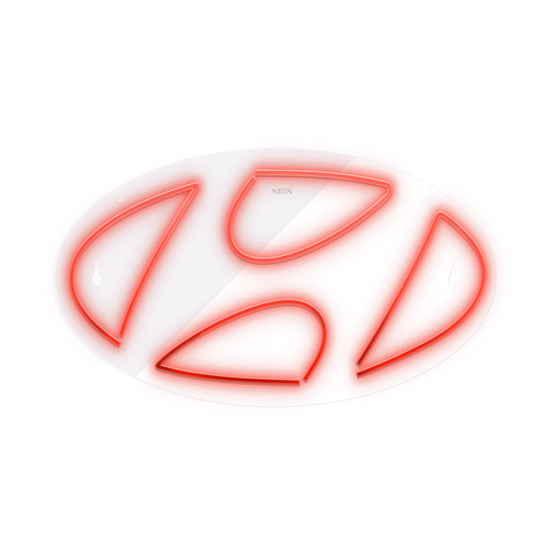 چراغ دیواری نئون دیزاین طرح Hyundai_RD