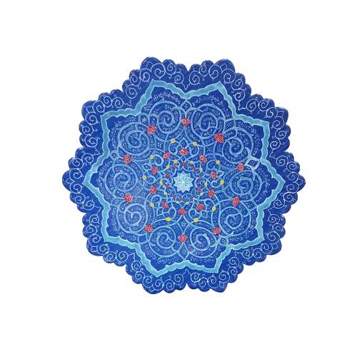 بشقاب میناکاری مدل گردش اسلیمی کد 02