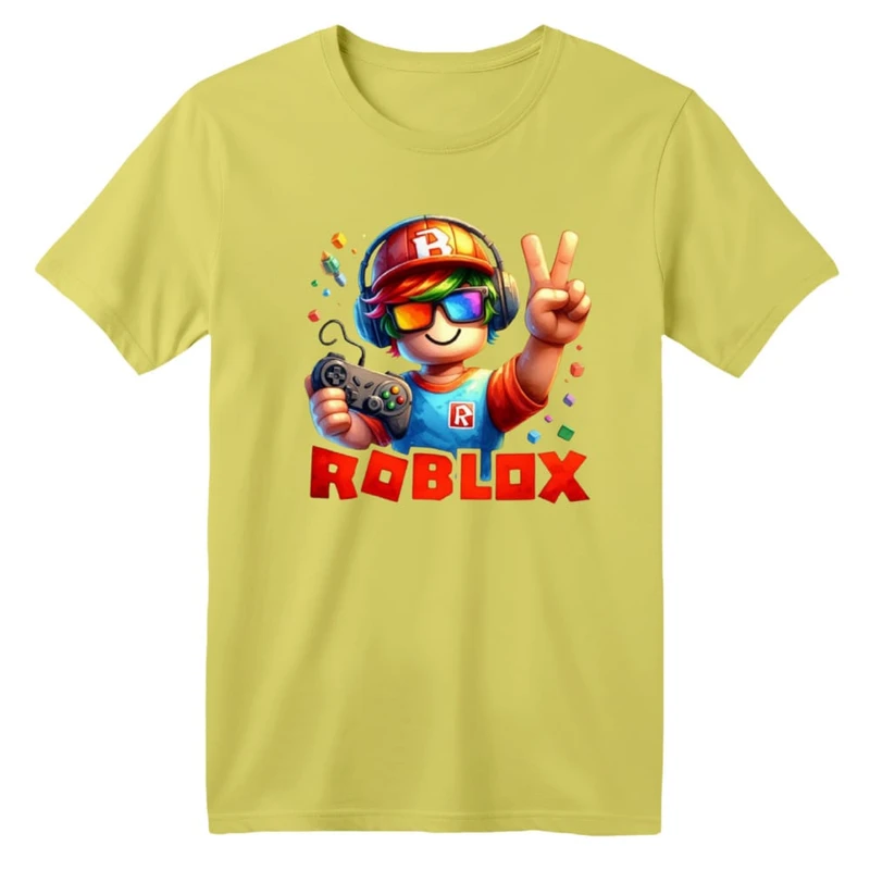 تی شرت آستین کوتاه بچگانه مدل روبلاکس کد 2