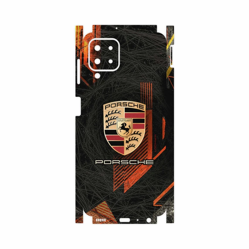 برچسب پوششی ماهوت مدل Porsche-Logo-FullSkin مناسب برای گوشی موبایل سامسونگ Galaxy A22 4G
