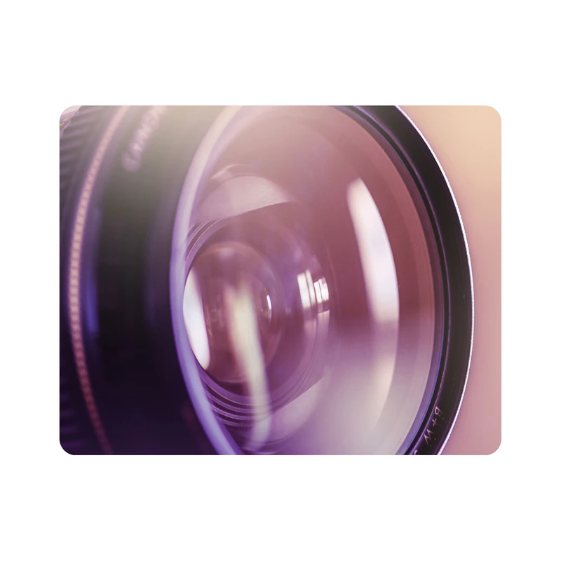 ماوس پد اطلس آبی طرح لنز دوربین عکاسی مدل T1758