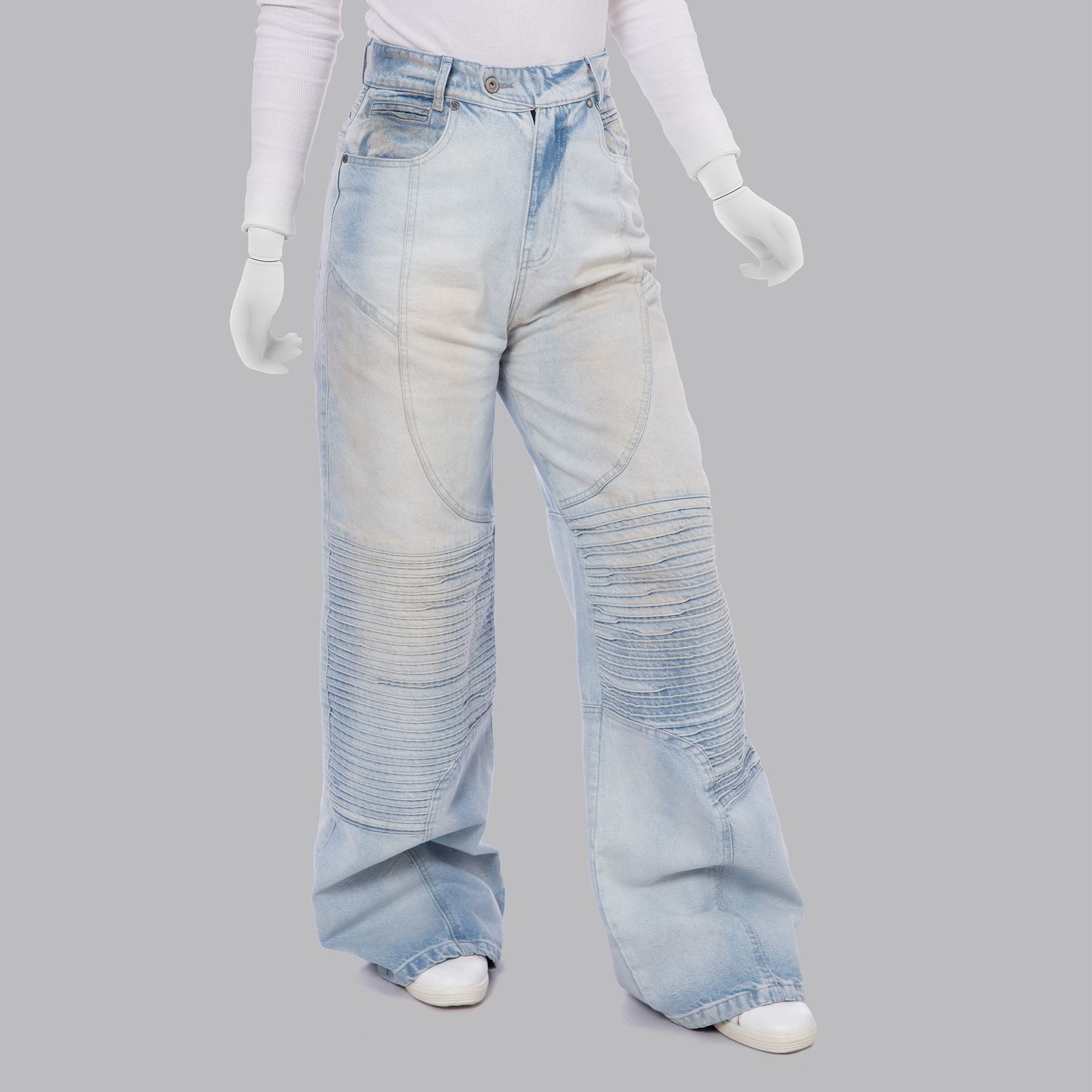 شلوار جین بگ زنانه لوسیفر مدل W22129 -  - 1