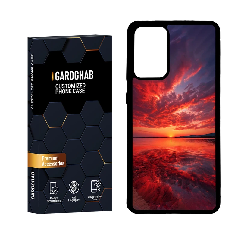 کاور گارد قاب مدل دور ژله ای منظره و طبیعت مناسب برای گوشی موبایل سامسونگ Galaxy A72