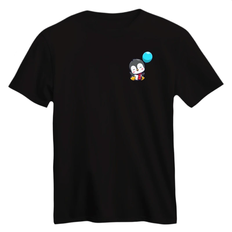 تی شرت آستین کوتاه زنانه مدل پنگوئن کد 3