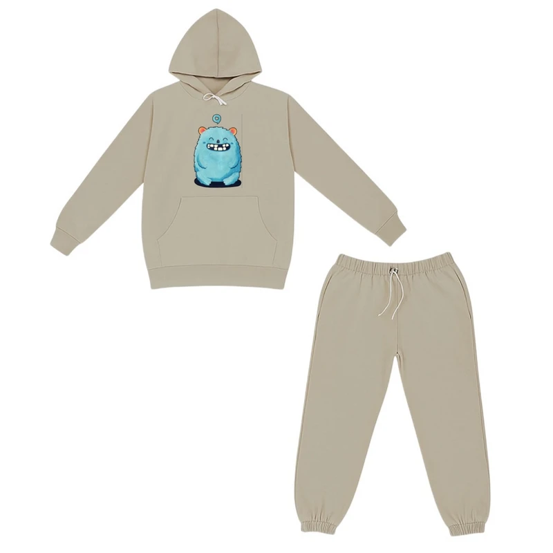 ست هودی و شلوار راحتی بچگانه مدل سالیوان کارتونی 